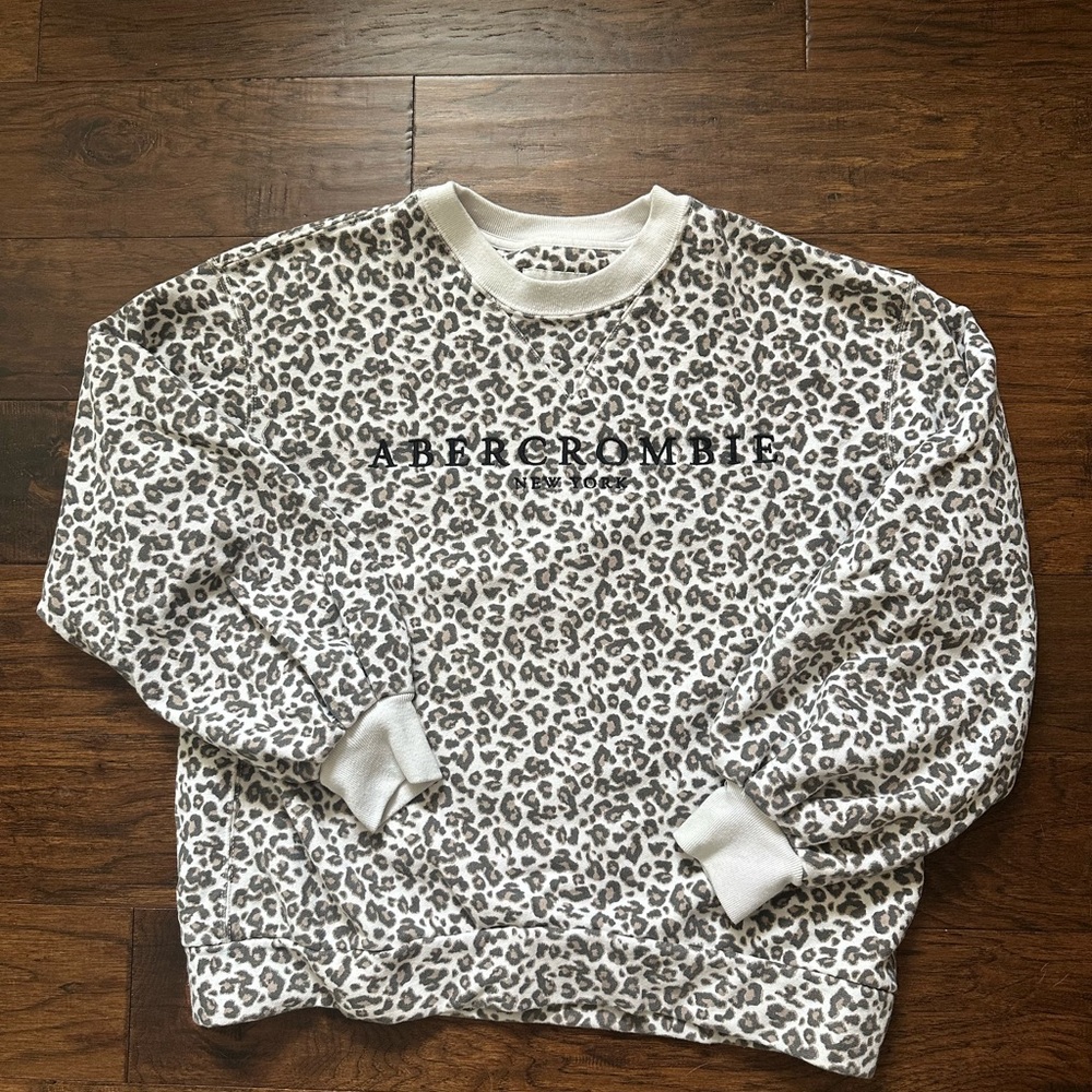 Abercrombie Leopard Print Sweatshirt